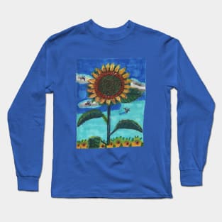 Sunflower in the Field Long Sleeve T-Shirt